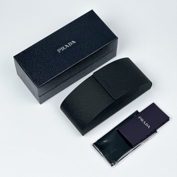 Prada PRB06S Rectangle Sunglasses – Black Frame Violet Lenses | Model 16K40J - Picture 9 of 9